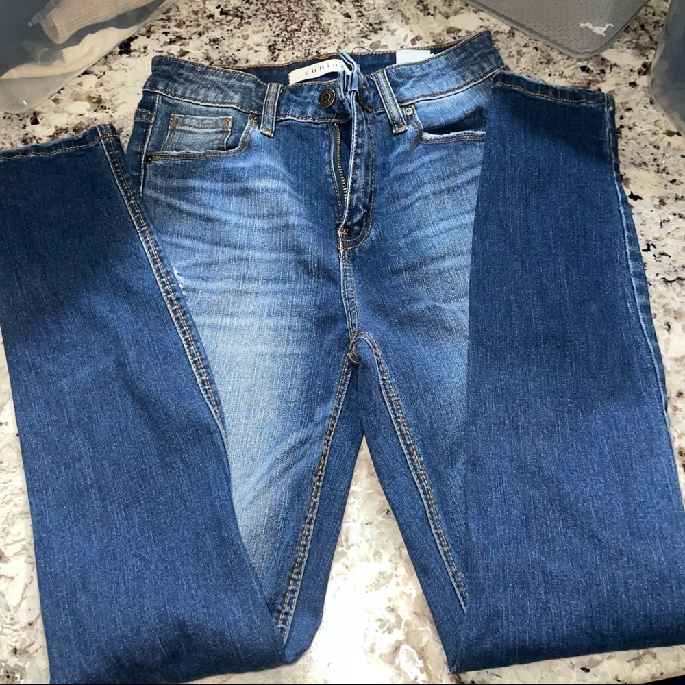 Eunina super high rise ankle skinny jeans